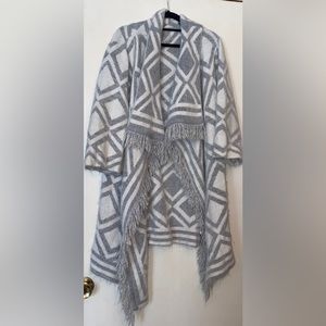 Oversized fringe cardigan sweater G.I.L.I